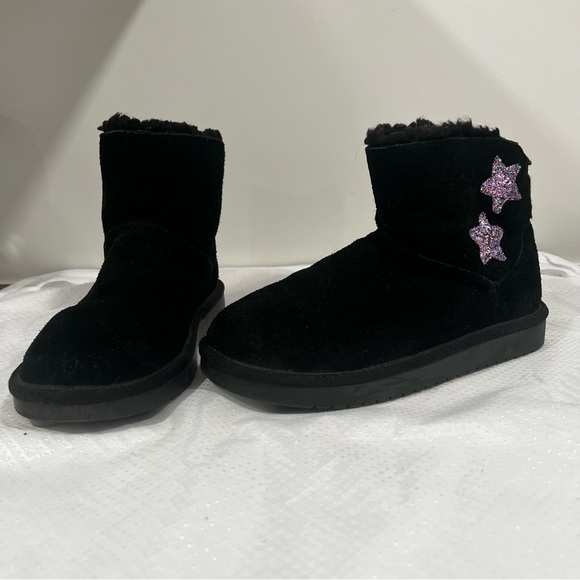 Koolaburra by UGG Koola Star Mini Black Boot Girls Sz 3 - Picture 1 of 13